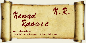 Nenad Raović vizit kartica